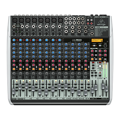22ch Analog Mixer with  Wireless Option and USB/Audio Interface XENYX QX2222USB behringer