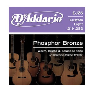 Phosphor Bronze Acoustic Guitar Strings, Custom Light