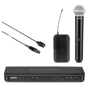 BLX1288/CVL SET , Dual-Channel Wireless Combo Lavalier &amp; Handheld Microphone System , Shure