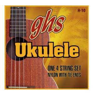 H10 , Soprano/Concert Black Nylon Ukulele Strings , GHS