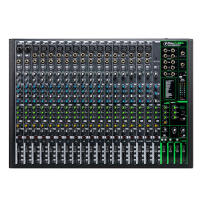 22 Channel Sound Reinforcement Mixer with Built-In FX, 17 Mics Inputs 14 Mono Mic/Line Inputs Profx22V3