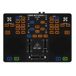 Ultra Portable Dual Deck DJ MIDI Controller   CMD STUDIO 2A behringer