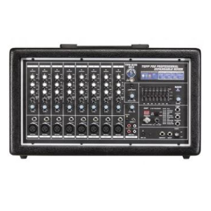 Top Box Powered Mixer 300 Watts RMS 10 Channels with DSP Section Effects 2 Units 15 Inch  2 Way Speaker   TPM 8250 BK MKII topp pro