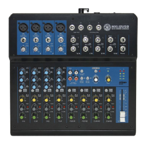 12 Channel 2 Bus Mixing Console 48  Volts Phantom Power, DSP 16 Presets with USB port for Recording   Mxi.12 USB topp pro