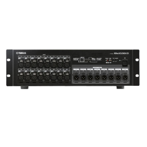 I/O rack for Digital Mixer Range. 3U Dante I/O rack - 16 XLR in / 8 XLR out rack size.Connects to the console via DANTE Network   Rio 1608 D yamaha