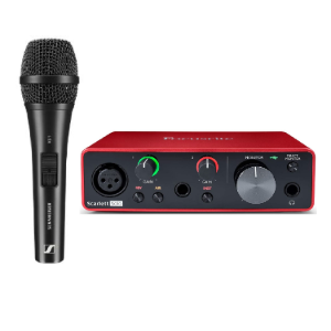USB Audio Interface with Pro Tools and 1 x Wired Dynamic Cardioid Microphone   SCARLETT Solo (3rd Generation) + XS1 Package focustrite