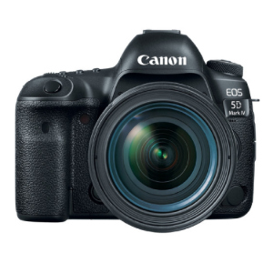 30.4 Megapixel CMOS Sensor DIGIC 6+ Image Processor 3.2 Inches 1.62m Dot Touchscreen LCD Monitor DCI 4K Video at 30 fps   EOS 5D IV (WG) with 24-70 L IS canon