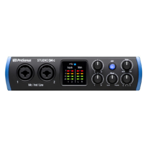 2 x 2 USB Type C Audio/MIDI Interface   Studio 24c presonus