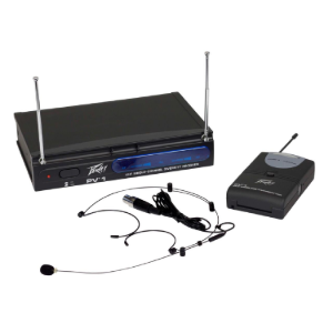Wireless Headset Microphone System, Includes UHF Receiver, Handheld Microphone, Bodypack Transmitter   PV 1 U1 BHS peavey