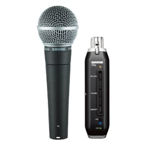 Cardioid Dynamic Vocal Microphone with X2U XLR to USB Signal Adapter   SM58 X2U X shure