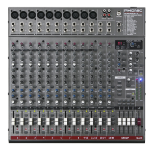 8 Mic Line 4 Stereo 4 Group Mixer with DFX and USB Interface   AMD 844D phonic