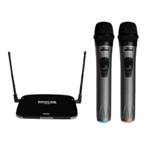 Dual Channel UHF Wireless Handheld Microphone with 16 Selectable Frequencies   PM101 kevler