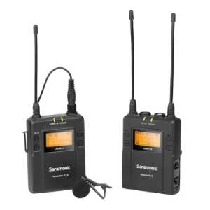 UHF Wireless Microphone Kit Camera Mount Wireless Omni Lavalier Microphone System 514 to 596 MHz   UWMIC9 KIT1 saramonic
