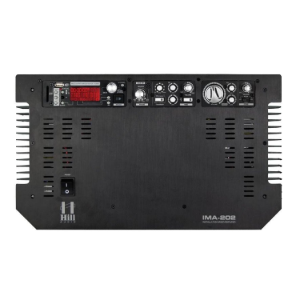 Wall Mount Amplifier 2 Mic Media Player 2 Zone, 2 x 80Watt @ 4 Ohm   IMA202 hill audio