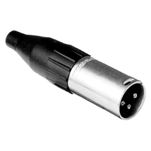 AC Series XLR Male Cable Connector with Standard Metal Shell   AC3M amphenol