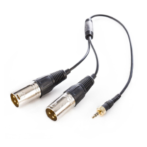 Locking 3.5mm TRS Male to Dual XLR Male Output Cable for Saramonic Wireless Receivers   SR UM10CC1 saramonic