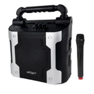 6 Inches 100W Portable Trolley Speaker with USB/SD, FM Radio, Bluetooth with 1 Wireless Mic   PA 6 konzert