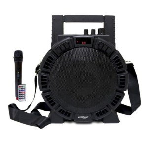 6 Inches Speaker Radius Portable PA Speaker 100W with USB, Bluetooth, FM Radio with Wireless Mic and Remote   PM 6 konzert