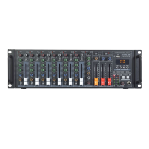 10 Channel 6 Mic/Line Powered Mixer with DSP 360W x 2 with USB and Bluetooth GMX 10UB kevler