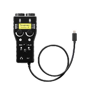Two-Channel Mic and Guitar Interface with Lightning Connector for iOS Devices, Saramonic SmartRig+ Dii