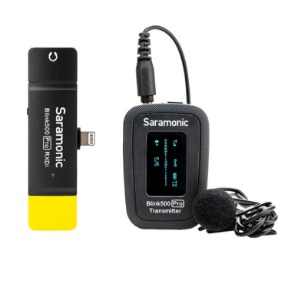 Digital Wireless Omni Lavalier Microphone System for Lightning iOS Devices (2.4 GHz), Saramonic Blink 500 Pro B3