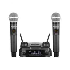 Kevler RCM 77 Dual Wireless Microphone System with Dual Antenna Receiver