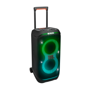JBL Partybox 320 Portable Party Speaker with Telescopic Handle 240 Watts Auxiliary, Bluetooth, Dual Guitar/Mic inputs, USB