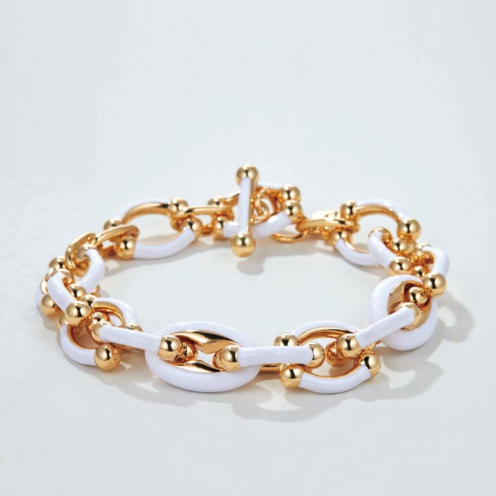 Marina Enamel Chain Bracelet(Enamel)