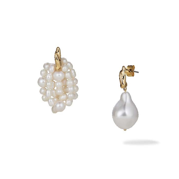 Baroque Pearl Mismatched Earring