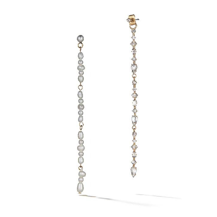 Arrow pearl Mismatched Earring