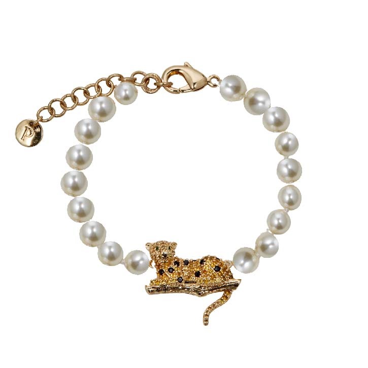 Leopard Pearl Bracelet