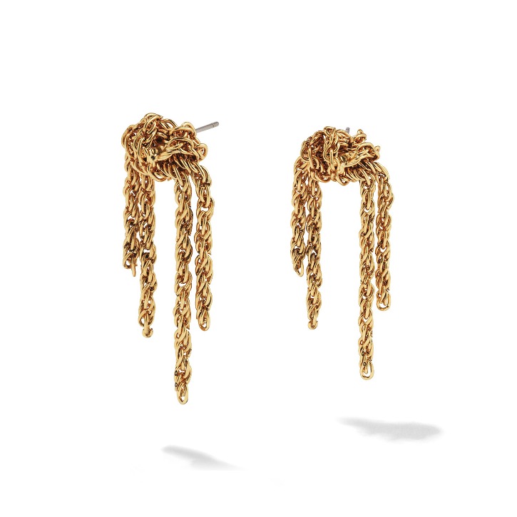 Knotted Chain Short Earring