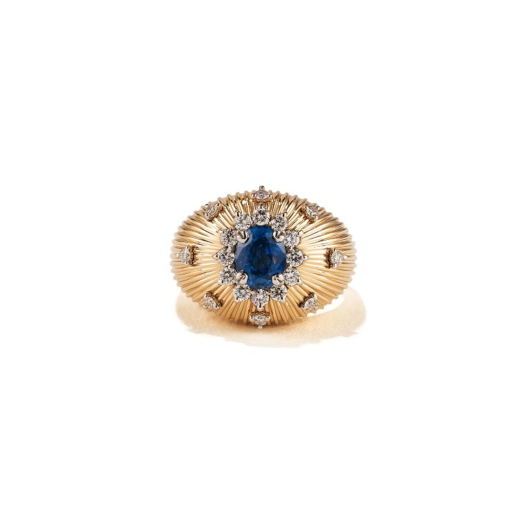 1925 BLUE SAPPHIRE BOLD RING