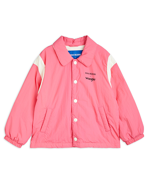 [MINIRODINI X WRANGLER] Peace dove coach lined jacket _ Pink [80/86, 92/98, 104/110, 116/122, 128/134, 140/146]