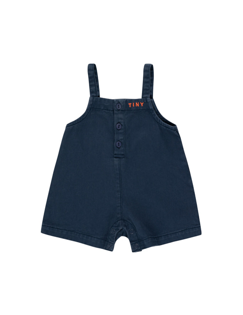 [TINY COTTONS]  SOLID BABY DUNGAREE _ navy