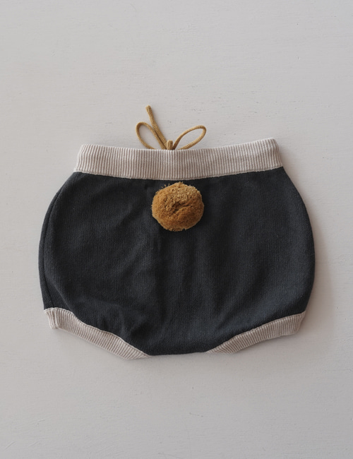 [MES KIDS DES FLEURS] shorts with pompom _ Navy