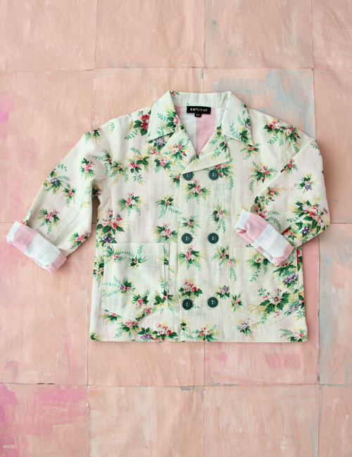 [BONJOUR DIARY] New Jacket _ Tropical print [4Y]