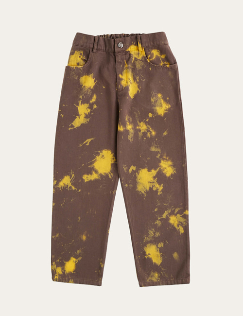 [THE CAMPAMENTO]  Brown Painted Trousers