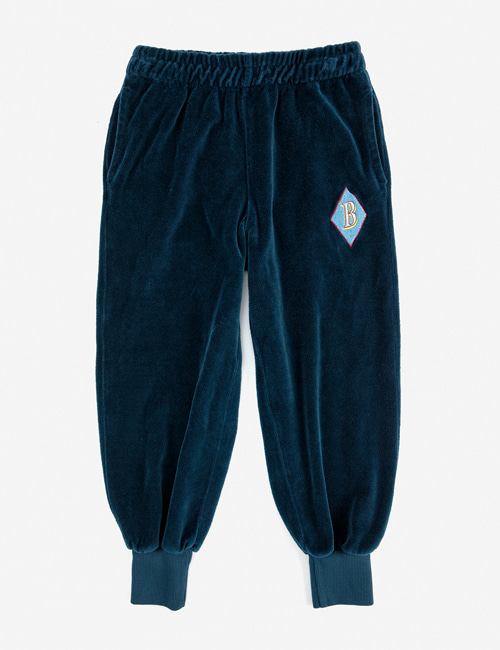 [BOBO CHOSES]  B patch velvet jogging pants