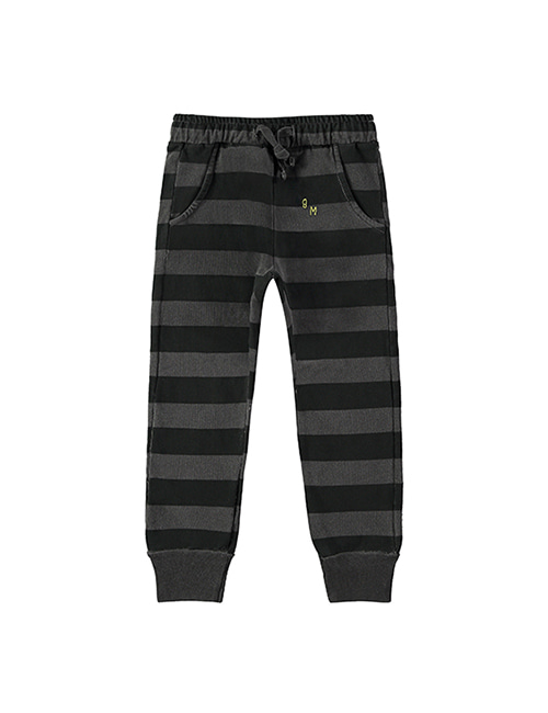 [BONMOT]  Fleece trouser wide stripes _ Good night [3-4Y]