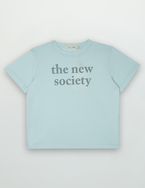 [THE NEW SOCIETY]  Logo Print Tee _ Nebbia [4Y]