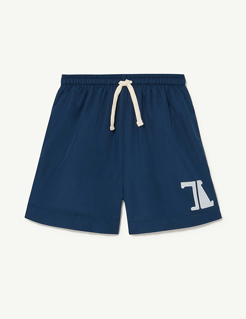 [The Animals Observatory]  Navy The Animals Puppy Swimsuit  [2Y]