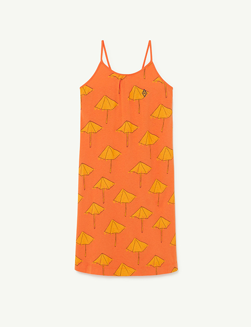 [The Animals Observatory]  Orange Umbrella Gazel Dress[2Y,4Y]