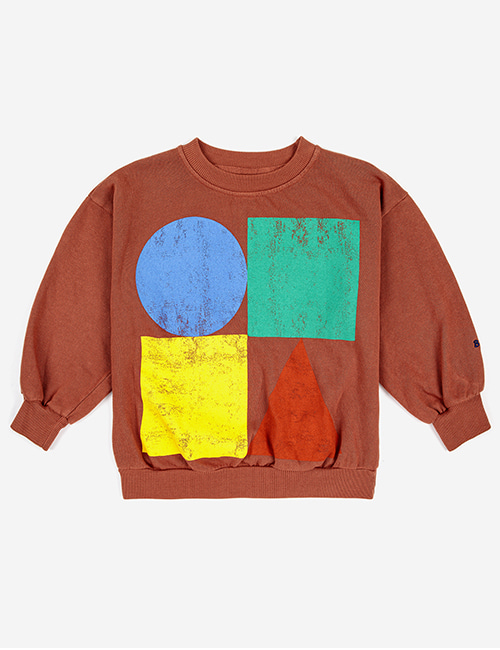 [BOBO CHOSES] Geometric Color Block sweatshirt [10-11y, 12-13y]