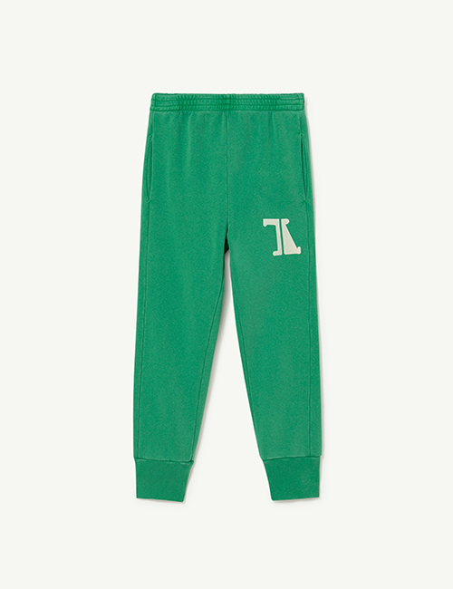 [The Animals Observatory]  Green The Animals Panther Pants[ 4Y, 6Y]