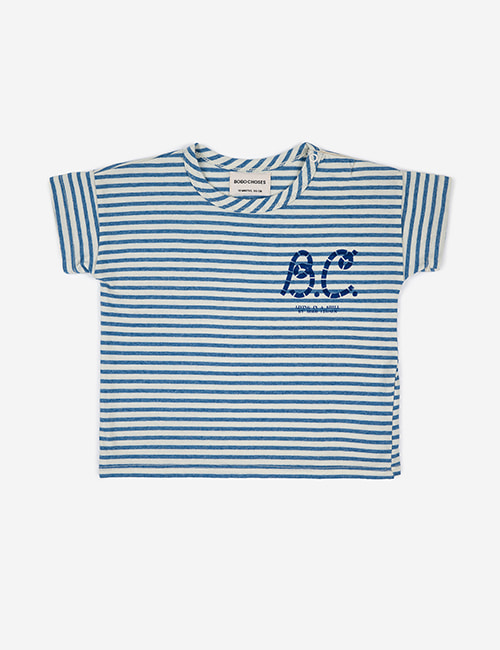 [BOBO CHOSES] Blue Stripes T-shirt [12m]