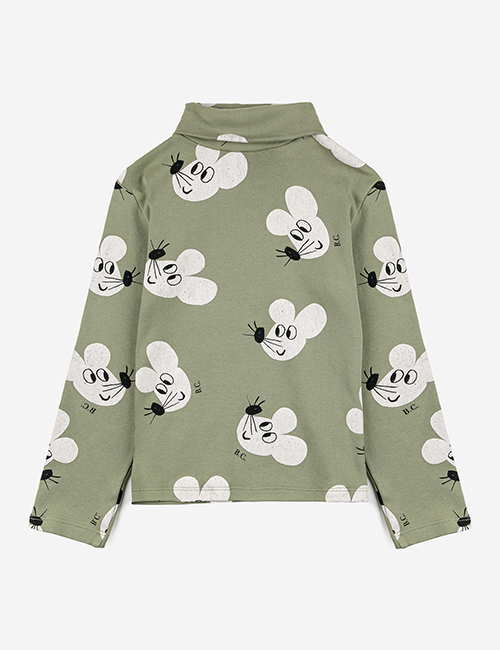 [BOBO CHOSES] Mouse all over turtle neck T-shirt [4-5Y,6-7Y,12-13Y]