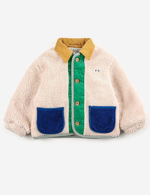 [BOBO CHOSES] Color Block sheepskin jacket[6-7Y]