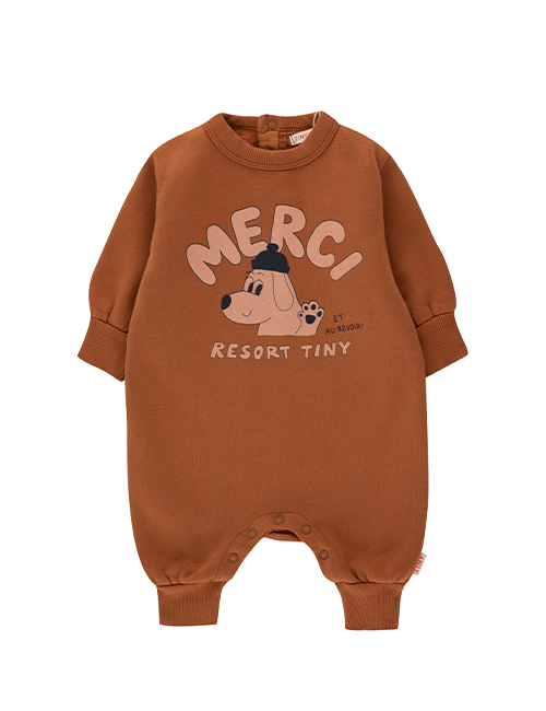 [TINY COTTONS]  MERCI ONE-PIECE_brown [24M]