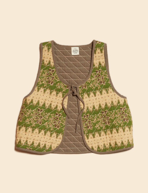 [APOLINA KIDS] NELL GILET _ NOTEBOOK FLORAL[3-5Y,7-9Y]